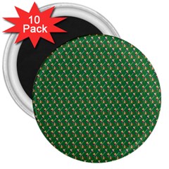 Candy Green Sugar 3  Magnets (10 Pack) 