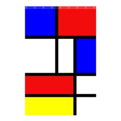 Mondrian Red Blue Yellow Shower Curtain 48  X 72  (small)  by Amaryn4rt