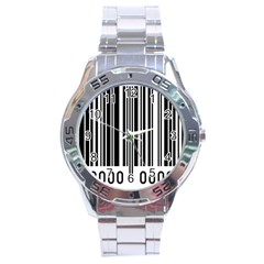 Code Data Digital Register Stainless Steel Analogue Watch by Amaryn4rt