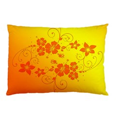 Flowers Floral Design Flora Yellow Pillow Case