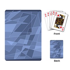 Lines Shapes Pattern Web Creative Playing Card by Amaryn4rt