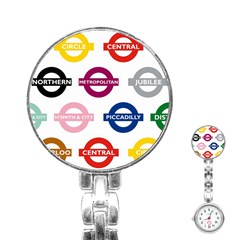 Underground Signs Tube Signs Stainless Steel Nurses Watch by Amaryn4rt