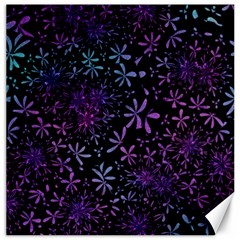 Retro Flower Pattern Design Batik Canvas 16  X 16   by Amaryn4rt