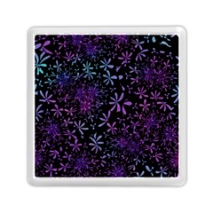 Retro Flower Pattern Design Batik Memory Card Reader (square)  by Amaryn4rt