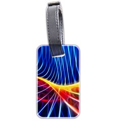 Color Colorful Wave Abstract Luggage Tags (two Sides)