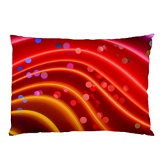 Bokeh Lines Wave Points Swing Pillow Case (two Sides) by Amaryn4rt