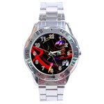 Night View Night Chaos Line City Stainless Steel Analogue Watch Front