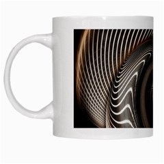 Abstract Background Curves White Mugs by Amaryn4rt