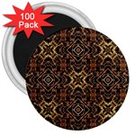 Tribal Geometric Print 3  Magnets (100 pack) Front