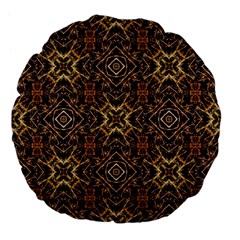 Tribal Geometric Print Large 18  Premium Flano Round Cushions