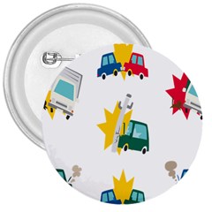Accident Crash Car Cat Animals 3  Buttons by Alisyart
