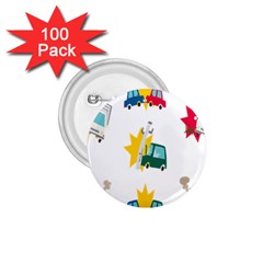 Accident Crash Car Cat Animals 1 75  Buttons (100 Pack)  by Alisyart