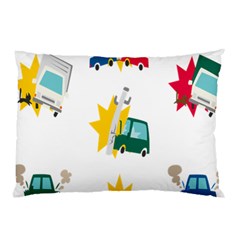 Accident Crash Car Cat Animals Pillow Case