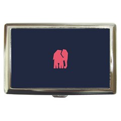 Animals Elephant Pink Blue Cigarette Money Cases by Alisyart