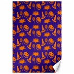 Witch Hat Pumpkin Candy Helloween Purple Orange Canvas 12  x 18   11.88 x17.36  Canvas - 1