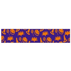 Witch Hat Pumpkin Candy Helloween Purple Orange Flano Scarf (small) by Alisyart