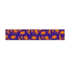 Witch Hat Pumpkin Candy Helloween Purple Orange Flano Scarf (mini) by Alisyart