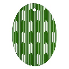Arrows Green Ornament (oval) by Alisyart