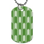 Arrows Green Dog Tag (Two Sides) Back