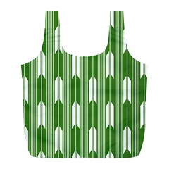 Arrows Green Full Print Recycle Bags (l) 