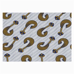 African Fabric Hair Wave Chevron Large Glasses Cloth (2-side) by Alisyart