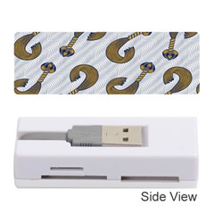 African Fabric Hair Wave Chevron Memory Card Reader (stick) 