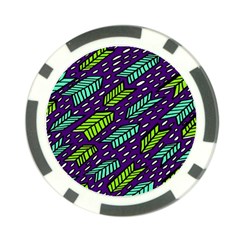 Arrows Purple Green Blue Poker Chip Card Guard (10 Pack)
