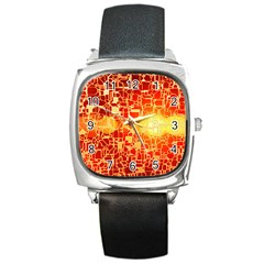 Board Conductors Circuit Square Metal Watch