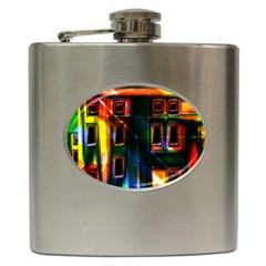 Architecture City Homes Window Hip Flask (6 Oz) by Amaryn4rt