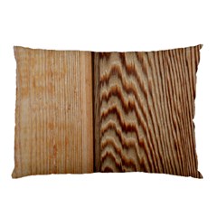 Wood Grain Texture Brown Pillow Case (Two Sides)