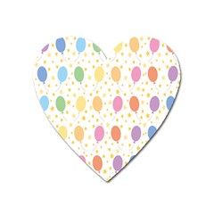 Balloon Star Color Orange Pink Red Yelllow Blue Heart Magnet by Alisyart