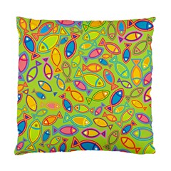 Animals Fish Green Pink Blue Green Yellow Water River Sea Standard Cushion Case (one Side)