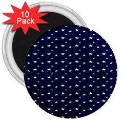 Blue Star 3  Magnets (10 pack) 