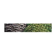 Bird Feathers Green Brown Flano Scarf (mini)