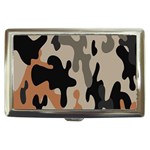 Camouflage Army Disguise Grey Orange Black Cigarette Money Cases Front