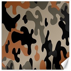 Camouflage Army Disguise Grey Orange Black Canvas 20  X 20  