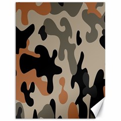 Camouflage Army Disguise Grey Orange Black Canvas 18  X 24  