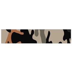 Camouflage Army Disguise Grey Orange Black Flano Scarf (small)