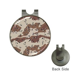 Camouflage Army Disguise Grey Brown Hat Clips With Golf Markers by Alisyart