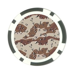 Camouflage Army Disguise Grey Brown Poker Chip Card Guard (10 Pack)