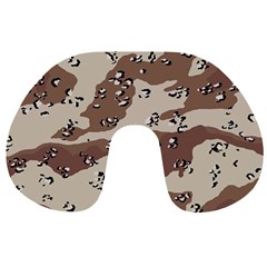 Camouflage Army Disguise Grey Brown Travel Neck Pillows by Alisyart