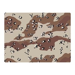 Camouflage Army Disguise Grey Brown Double Sided Flano Blanket (mini)  by Alisyart