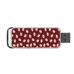 Animals Rabbit Kids Red Circle Portable Usb Flash (one Side)