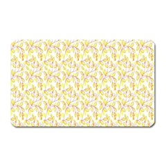 Branch Spring Texture Leaf Fruit Yellow Magnet (rectangular) by Alisyart