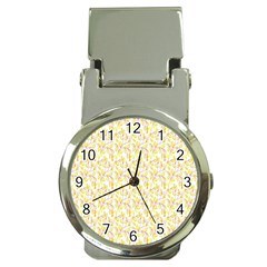 Branch Spring Texture Leaf Fruit Yellow Money Clip Watches