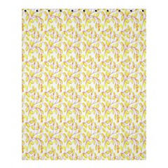 Branch Spring Texture Leaf Fruit Yellow Shower Curtain 60  X 72  (medium) 