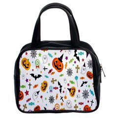 Candy Pumpkins Bat Helloween Star Hat Classic Handbags (2 Sides) by Alisyart