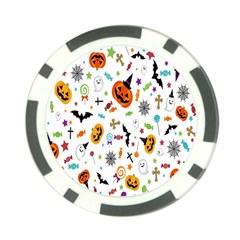 Candy Pumpkins Bat Helloween Star Hat Poker Chip Card Guard (10 Pack) by Alisyart