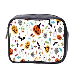 Candy Pumpkins Bat Helloween Star Hat Mini Toiletries Bag 2-side