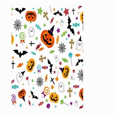 Candy Pumpkins Bat Helloween Star Hat Large Garden Flag (two Sides) by Alisyart